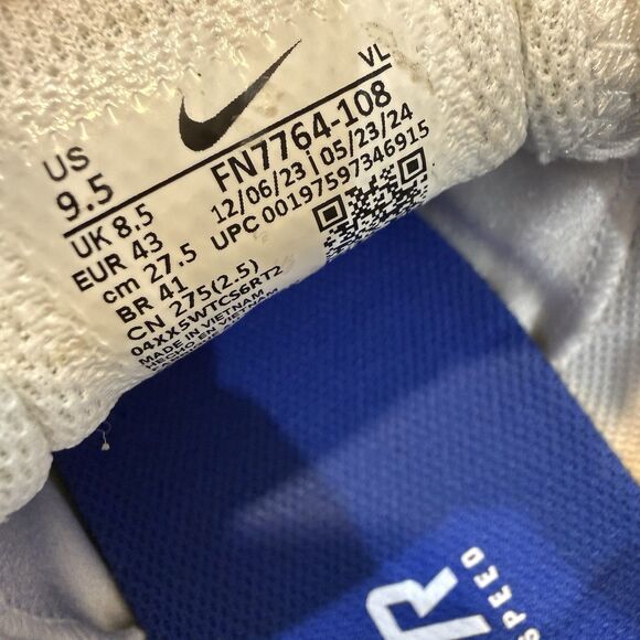 Nike Vapor Edge Speed 360 2 Football Cleats White Blue Mens Sz 9.5 FN7764-108 main image 7